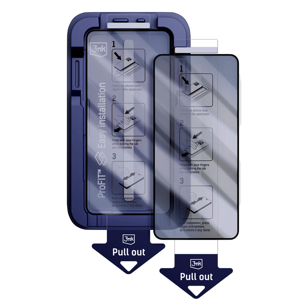 9H hærdet glas med 3mk HardGlass Max Privacy filter til Samsung Galaxy S26