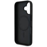 Karl Lagerfeld Grained Pattern & Logo MagSafe Case til iPhone 16 - sort