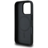 Karl Lagerfeld Grained Pattern & Logo MagSafe Case til iPhone 16 Pro - sort