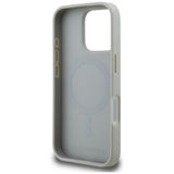 Karl Lagerfeld Grained Pattern & Logo MagSafe Case til iPhone 16 Pro Max - Grå