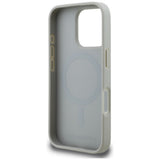 Karl Lagerfeld Grained Pattern & Logo MagSafe Case til iPhone 16 Pro - Grå
