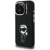 Karl Lagerfeld Silicone Karl Sketch MagSafe Case til iPhone 16 Pro Max - sort