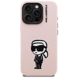 Karl Lagerfeld Silicone Karl Sketch MagSafe Case til iPhone 16 Pro Max - Pink