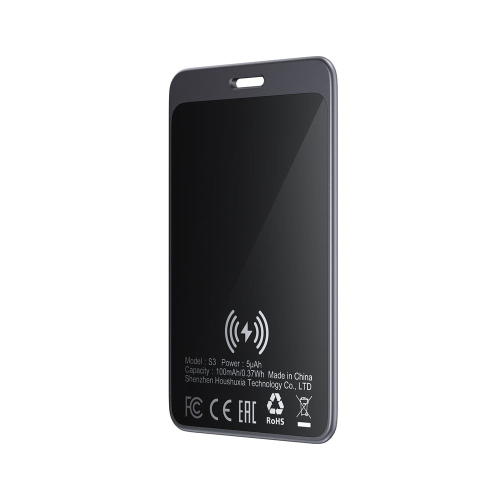 Acefast S3 metal card positioning device single metal gray