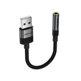 Acefast J13 USB-A til 3,5 mm mini-jack adapter - sort