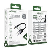Acefast J13 USB-A til 3,5 mm mini-jack adapter - sort