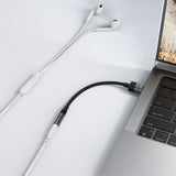 Acefast J13 USB-A til 3,5 mm mini-jack adapter - sort