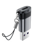 Acefast J8 USB-C - USB-A Adapter - Grå