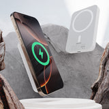 Dudao K26 Power Bank 10000mAh 20W USB-A / USB-C / MagSafe - hvid