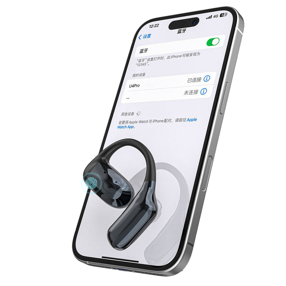 Dudao U4Pro Bluetooth Over-Ear Headphone, Universal for begge ører - sort