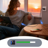 Joyroom JR-TG7 33W USB-A + USB-C vægoplader med 30W USB-C - Lightning 1m kabel - sort