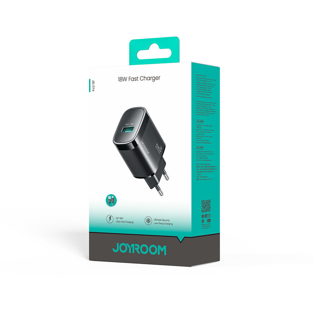 Joyroom JR-TF4 18W vægoplader - sort
