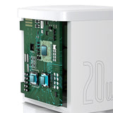 Baseus Cube 20W PD USB-C Wall Charger - White