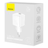 Baseus Cube 20W PD USB-C Wall Charger - White