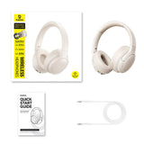 Baseus Bass BH1 Lite Wireless On-Ear Bluetooth 6.0 Headphones - White