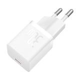 Baseus GaN5 USB-C 30W Wall Charger with Baseus Dynamic 3 USB-C 100W 1m Cable - White