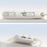 Baseus EnerFill FC31 Qpow 3 10000mAh 45W Power Bank with Digital Display with USB-C and Lightning Cables - White