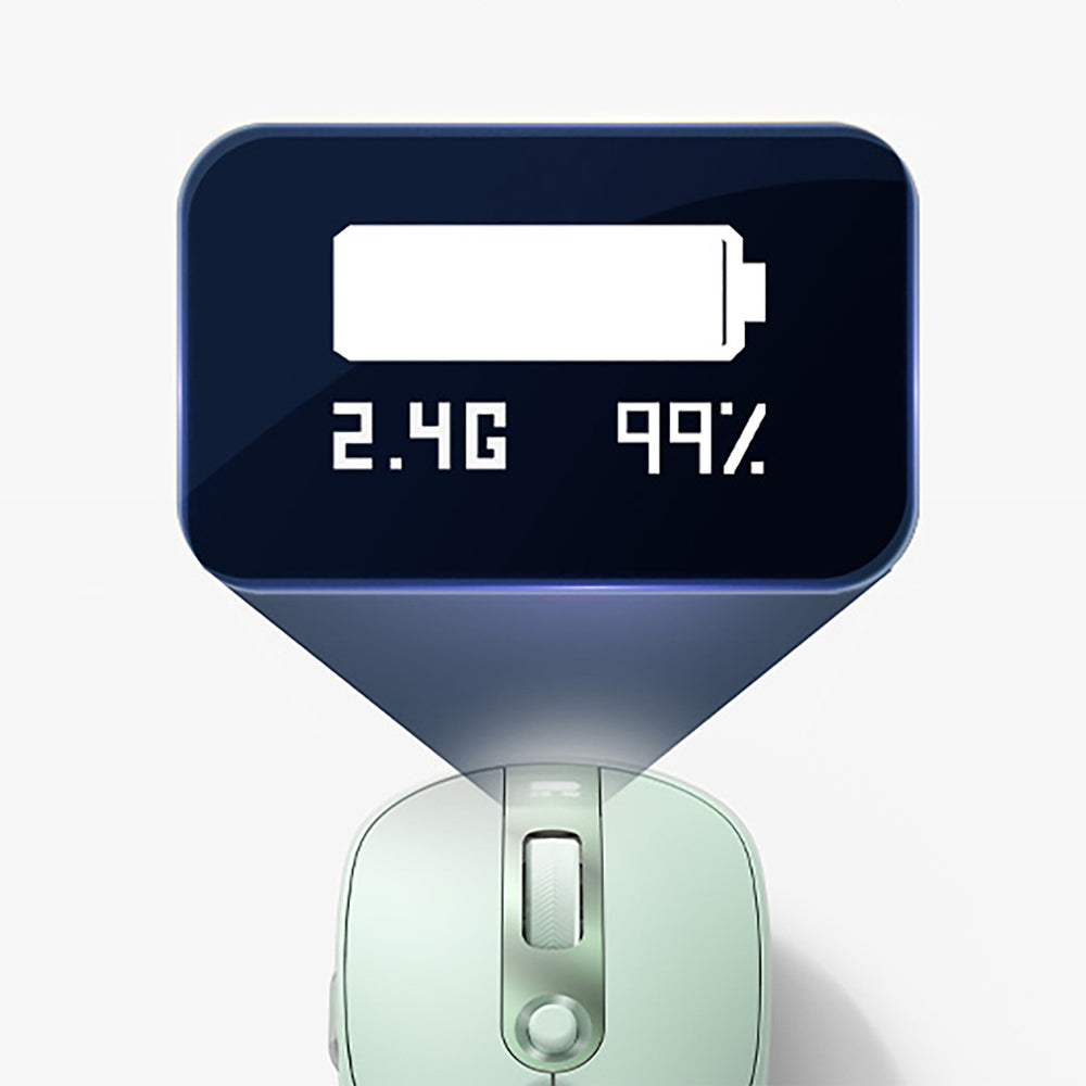 Baseus Editor Wireless Computer Mouse with 800mAh Battery and Battery Status Indicator - Green
