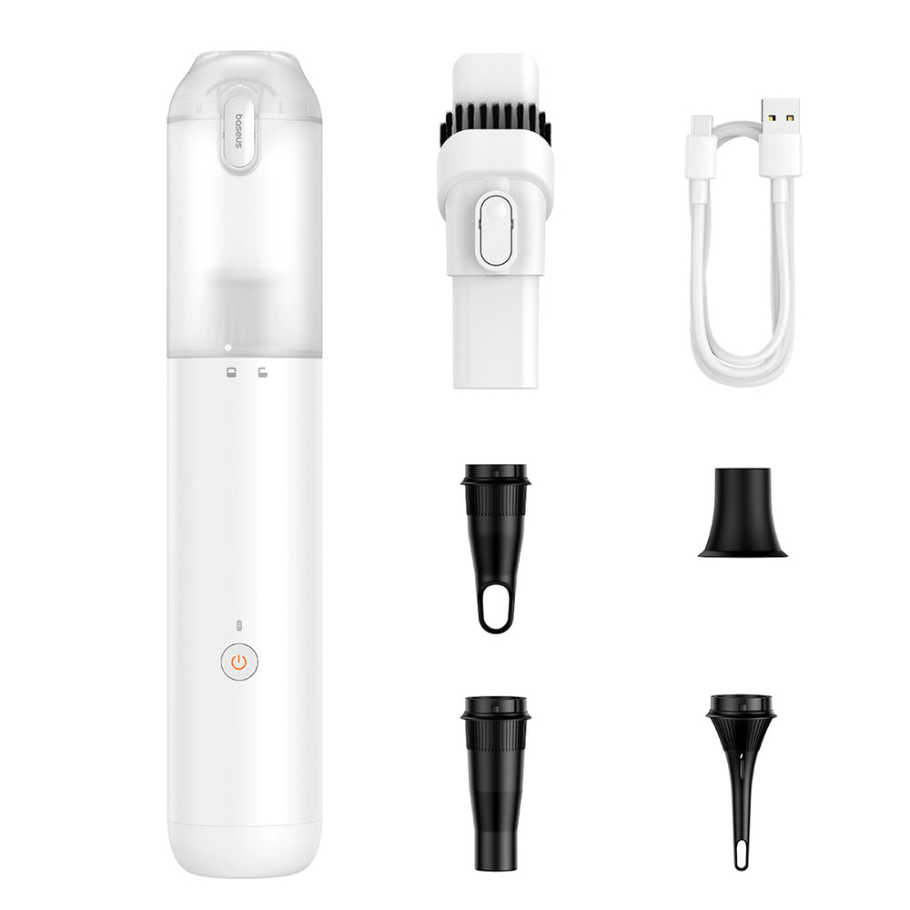 Baseus A3lite Wireless Car Vacuum Cleaner with Mattress Pump Function - White