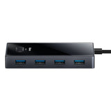 Baseus PioneerJoy 4xUSB-A 3.0 USB-C Hub - Gray