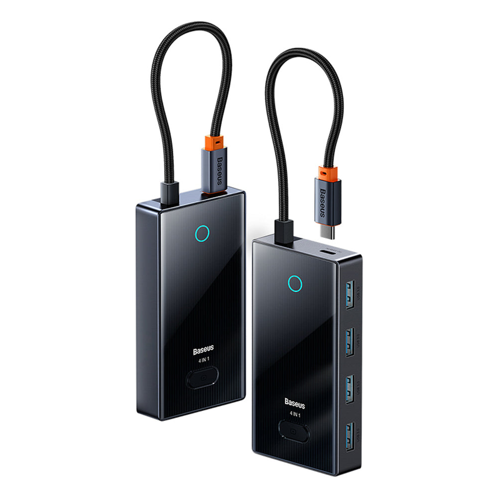 Baseus PioneerJoy 4xUSB-A 3.0 USB-C Hub - Gray