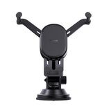 Baseus Stable Car Holder with 15W Inductive Charger, Gravity, and Suction Cup - Black