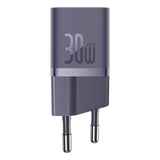 Baseus GaN5 30W USB-C EU Wall Charger with Purple Cable Baseus Dynamic 3 USB-C 100W 1m - Purple