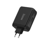 Tech-Protect NC200W-GaN 4-port 200W vægoplader - sort
