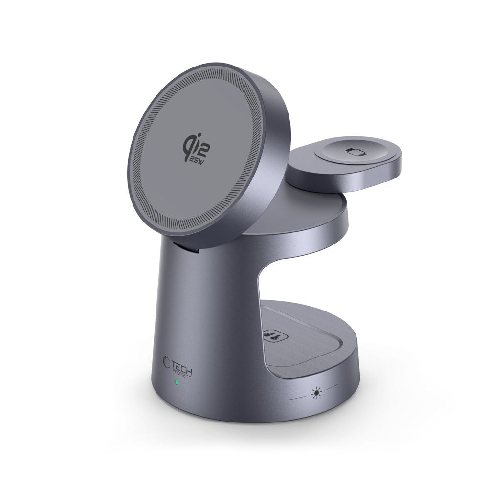 Tech-Protect QI2.2-25W-A48 3in1 Magnetic Wireless Charger - Navy Blue