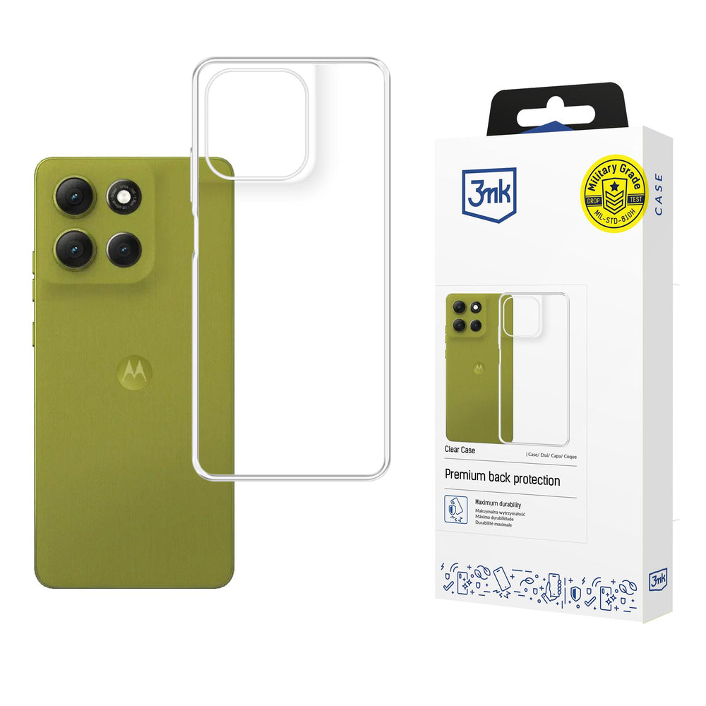 3mk Clear Case til Motorola Moto G86 / G86 Power - gennemsigtig