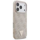 Guess 4G Strap Triangle Logo MagSafe Case til iPhone 17 Pro - Pink