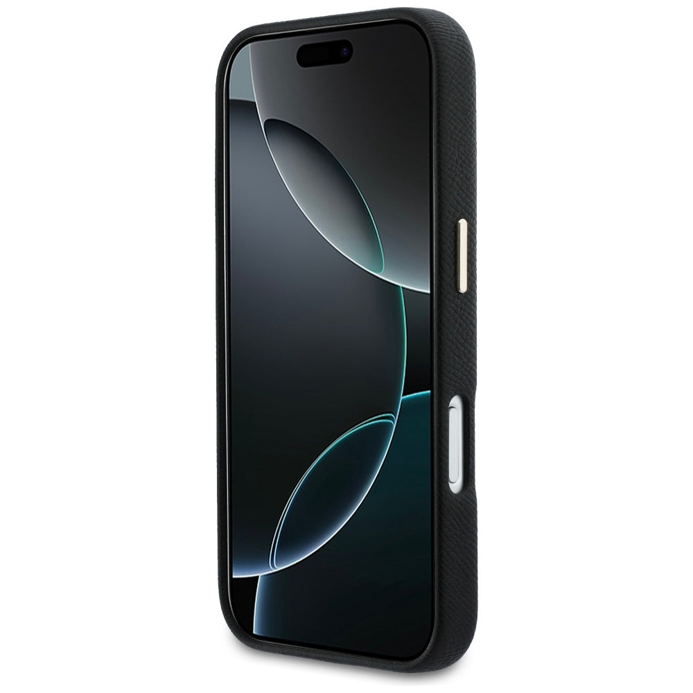 Guess FW Resin Logo Case til iPhone 17 Pro Max - sort