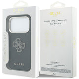 Guess FW Resin Logo Case til iPhone 17 Pro Max - sort