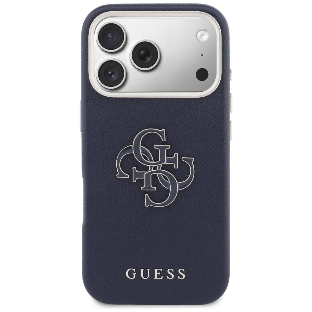 Guess FW Resin Logo Case til iPhone 17 Pro - Blå