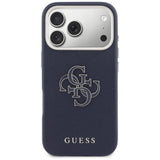 Guess FW Resin Logo Case til iPhone 17 Pro - Blå