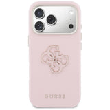 Guess FW Resin Logo Case for iPhone 17 Pro - Pink