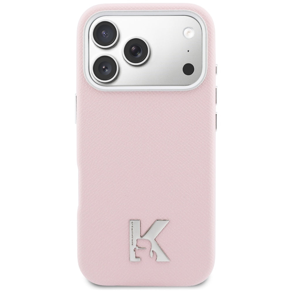 Karl Lagerfeld Karl Head Logo MagSafe Case for iPhone 17 Pro Max - Pink