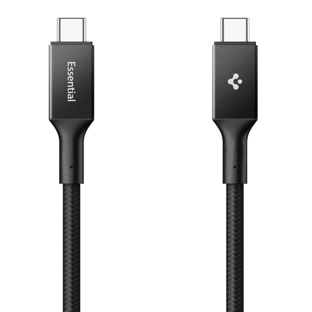 Spigen Essential EB10015CC USB-C / USB-C 100W 150cm Kabel - sort