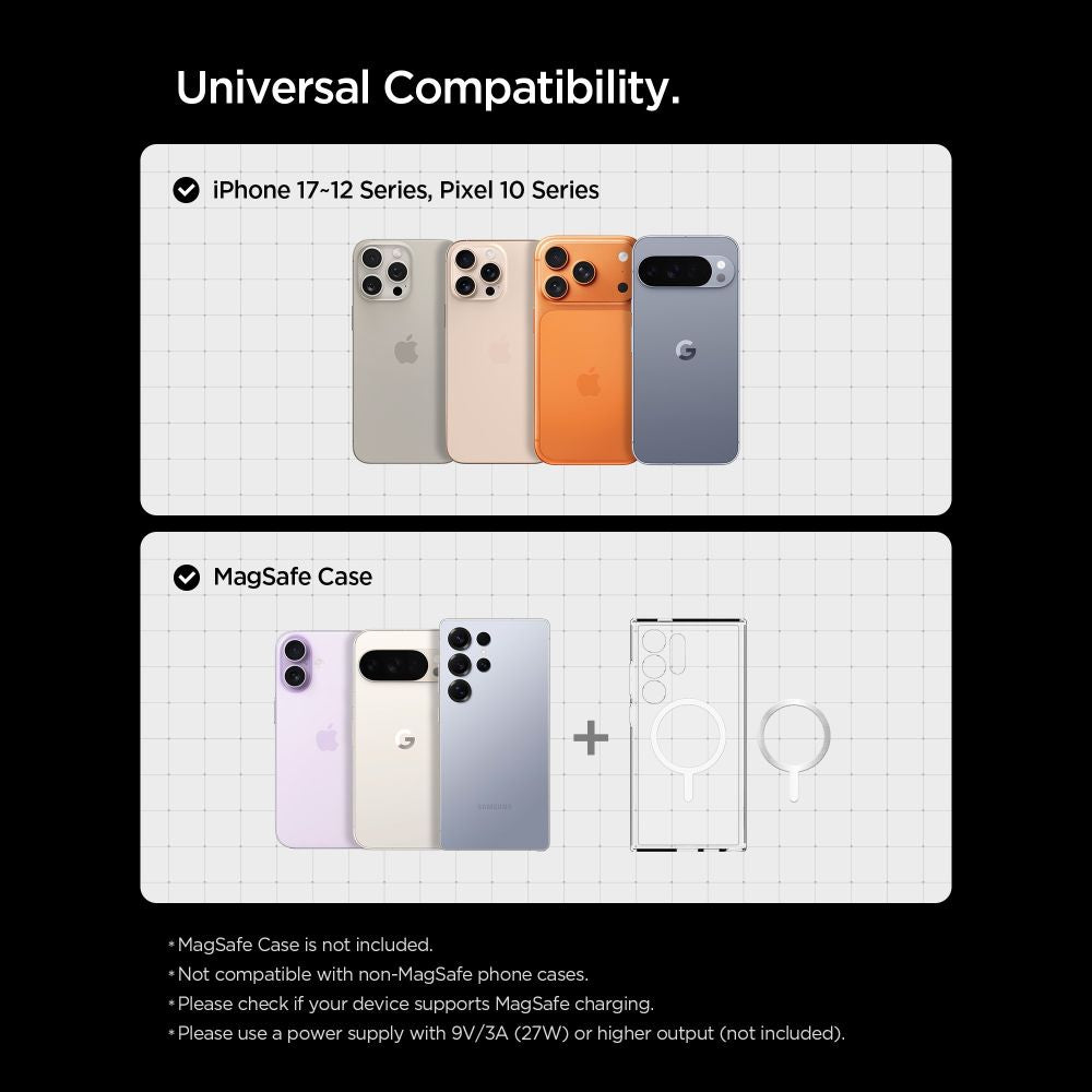 Spigen EV15MAQ Essential Qi2 MagSafe Car Air Vent Holder - sort