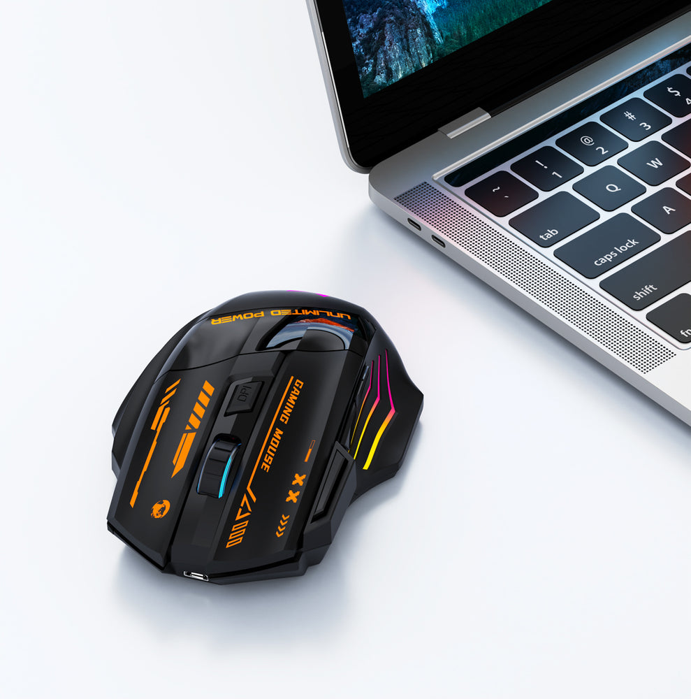 Wozinsky WMGB-1179 Wireless Optical Gaming Mouse with Built-in Rechargeable Battery 3200 DPI with Backlight - Black