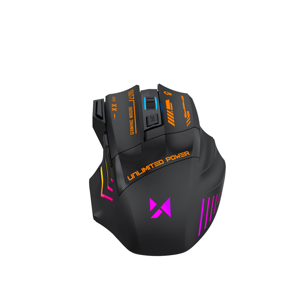 Wozinsky WMGB-1179 Wireless Optical Gaming Mouse with Built-in Rechargeable Battery 3200 DPI with Backlight - Black