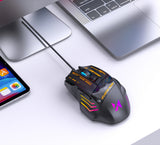 Wozinsky WMGK-1179W Wired Optical Gaming Mouse 7200 DPI with Backlight - Black