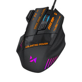 Wozinsky WMGK-1179W Wired Optical Gaming Mouse 7200 DPI with Backlight - Black