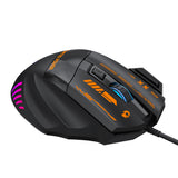 Wozinsky WMGK-1179W Wired Optical Gaming Mouse 7200 DPI with Backlight - Black