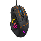 Wozinsky WMGK-1179W Wired Optical Gaming Mouse 7200 DPI with Backlight - Black