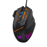 Wozinsky WMGK-1179W Wired Optical Gaming Mouse 7200 DPI with Backlight - Black