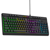Wozinsky WKG-1044 Wired Backlit Membrane Gaming Keyboard - Black
