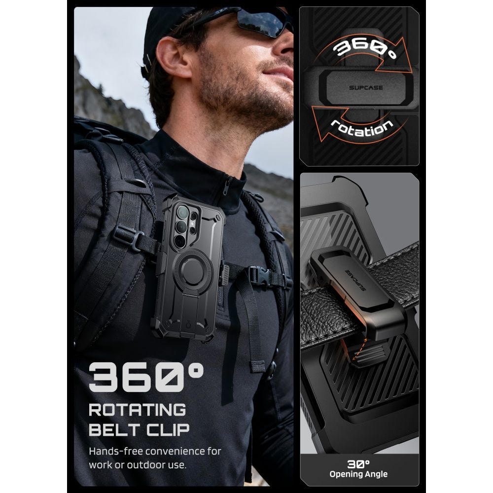 Supcase Unicorn Beetle Pro Mag MagSafe 2-sæt Case til Samsung Galaxy S26 Ultra - sort