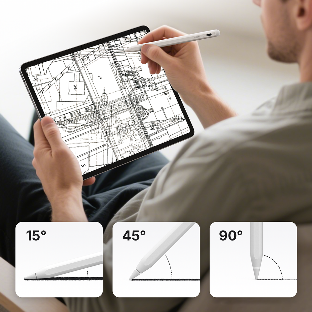 Metapen Pencil A8 for iPad - White