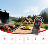 Meatmeet X Pro Kitchen Thermometer with Bluetooth/WiFi App for Grill, Oven, Smoker - Black